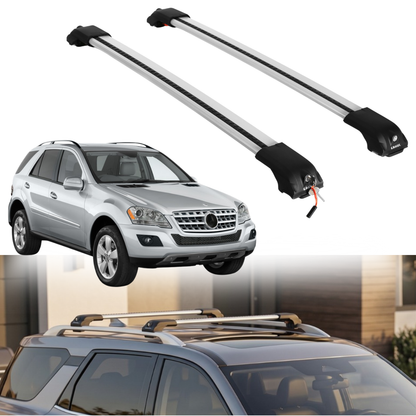 Roof Rack Crossbars for Mercedes-Benz ML320 2006-2011 - Silver