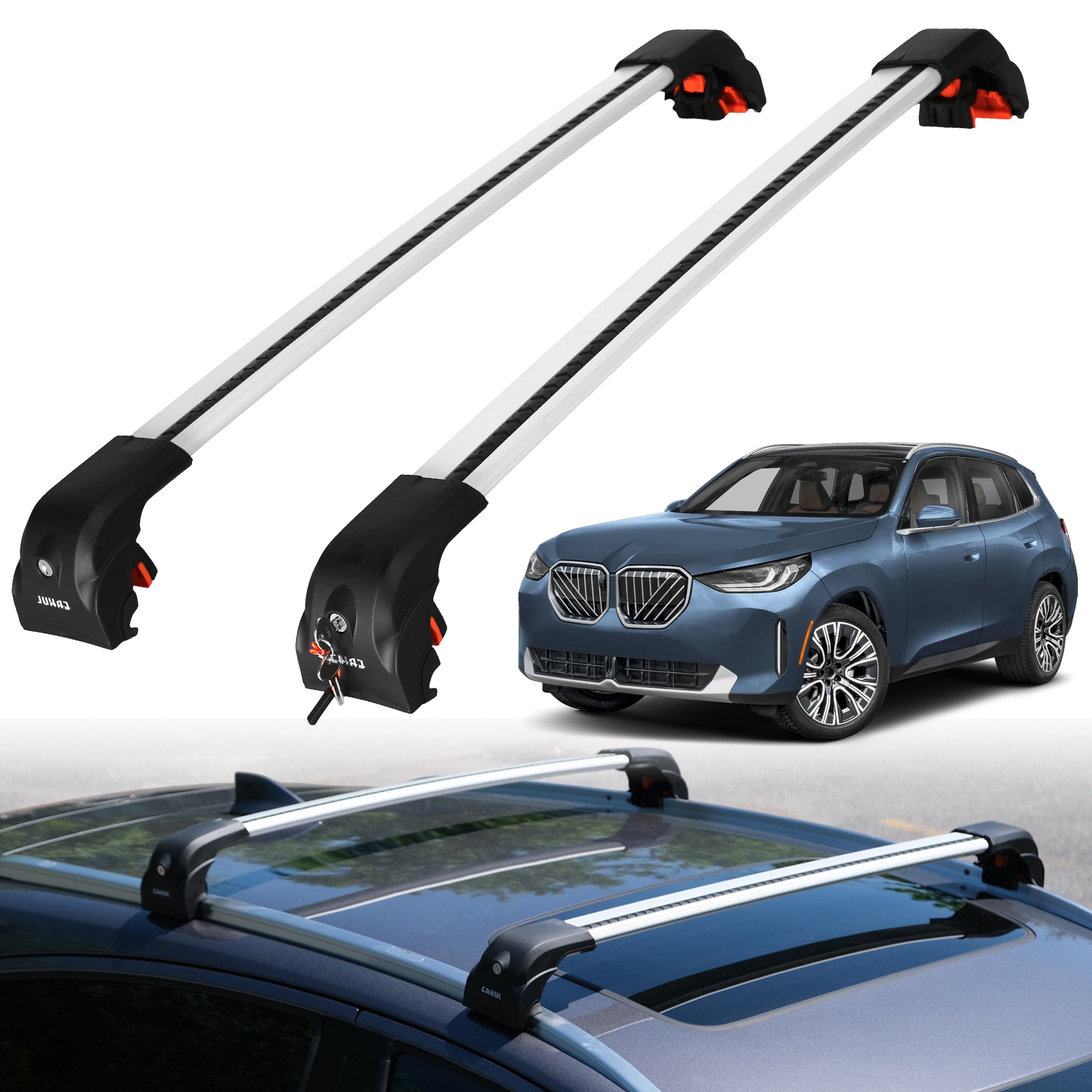 ERKUL Roof Rack Crossbars For BMW X3 2025-2026