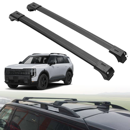 Roof Rack Crossbars for Kia Telluride 2027 Fits Raised Rails - Black