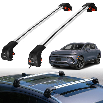 220 lbs Roof Rack Crossbars for Chevrolet Equinox EV 2024-2026 - Silver