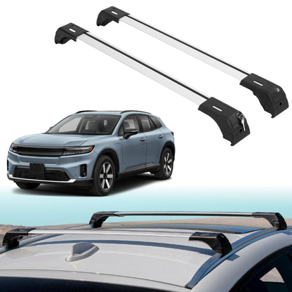 Roof Rack Crossbars for Honda Prologue 2024-2026 Fits Flush Rails - Silver