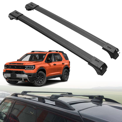 Roof Rack Crossbars for Honda Passport 2026 Fits Raised Rails - Black