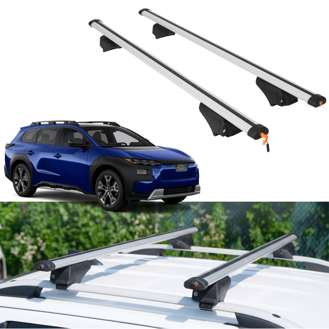 Roof Rack Crossbars for Subaru TrailSeeker 2026 Fits Raised Rails - Silver