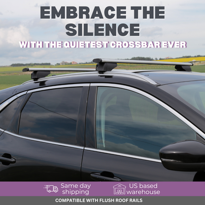 Universal Flush Rail Roof Rack Cross Bars | Erkul Auto