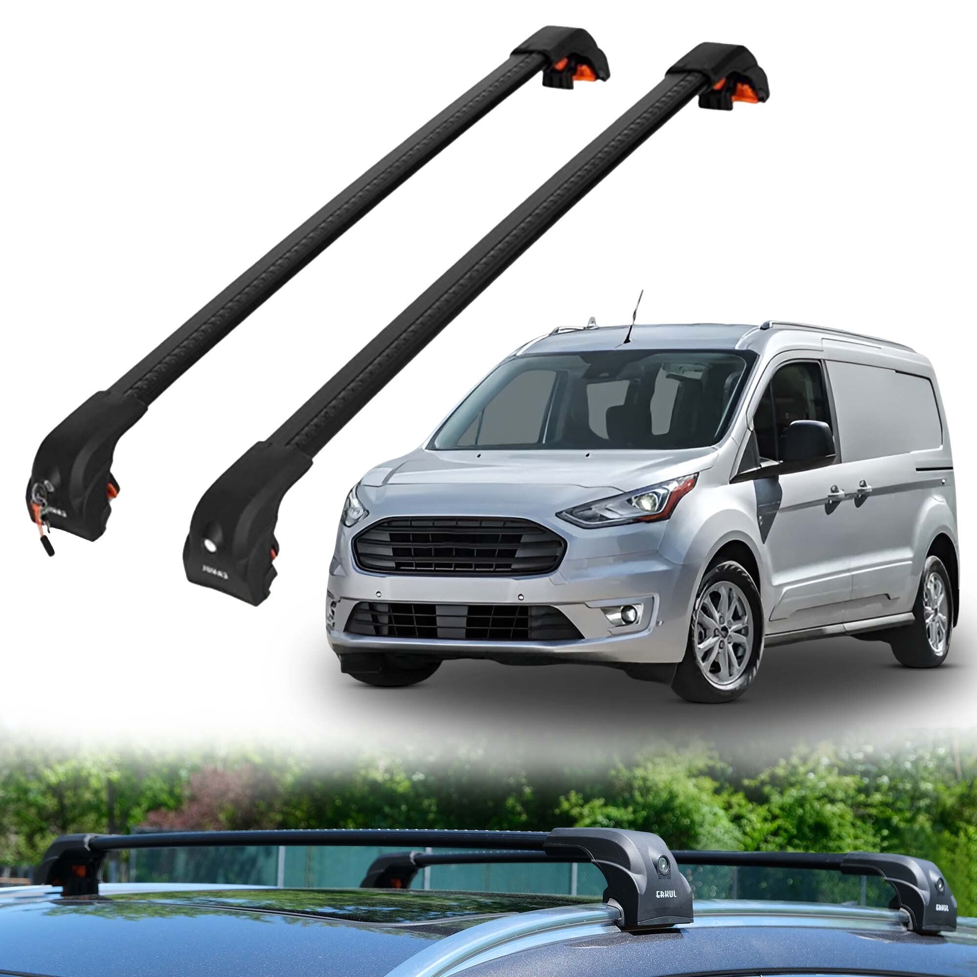 ERKUL Roof Rack Crossbars For FORD TRANSIT CONNECT 2014-2023
