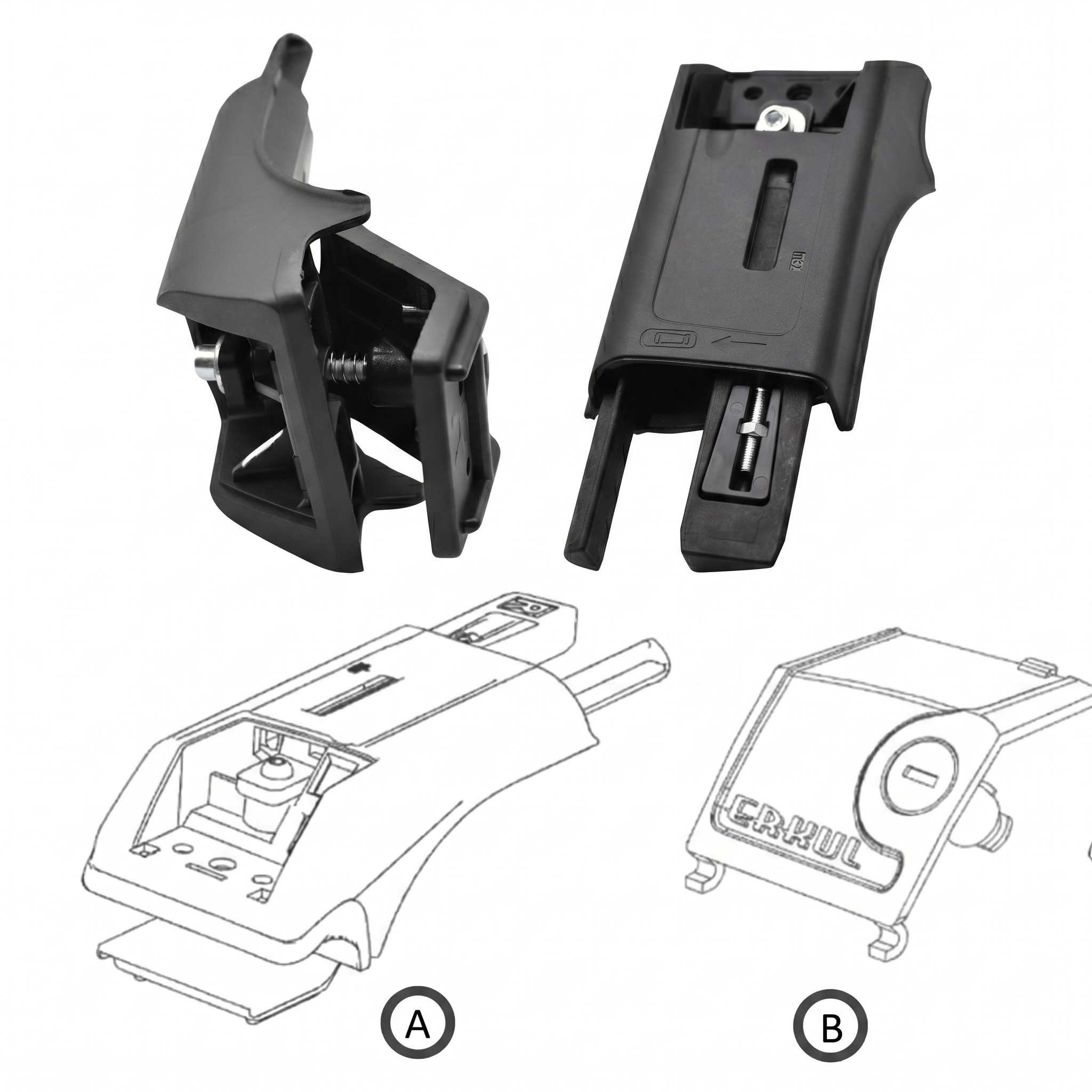 Skybar V1 -   Replacement   Parts   for   Raised Rails Crossbars