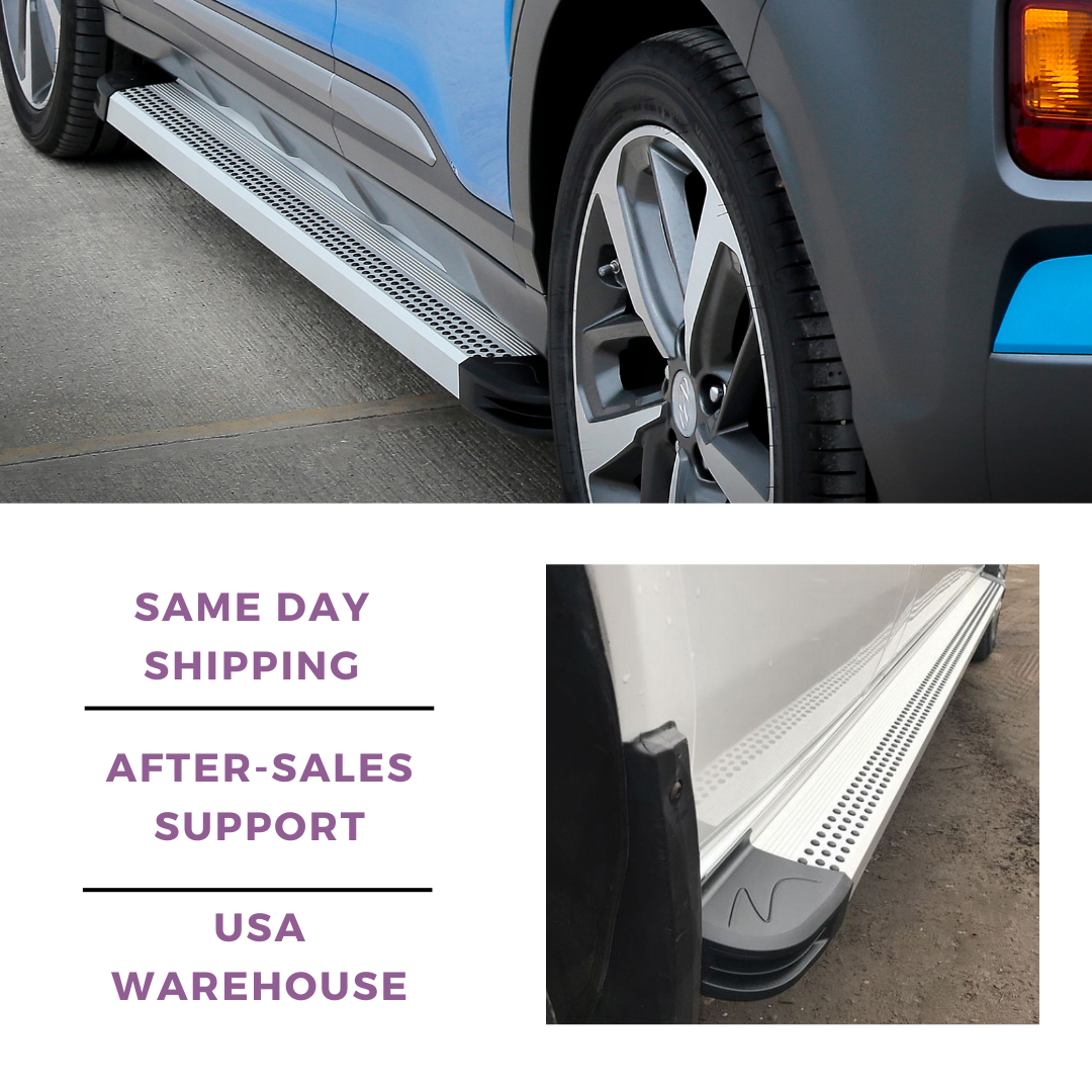 Erkul 5.2" Running Boards for Toyota RAV 4 RAV4 2013-2018 - 350 lb - Silver