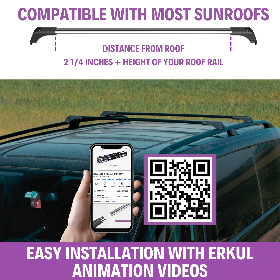Chevrolet Traverse 2018-2024 Lockable Roof Rack Cross Bars