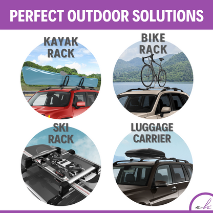 Roof Rack Crossbars for Hyundai Palisade 2026 Fits Raised Rails - Silver