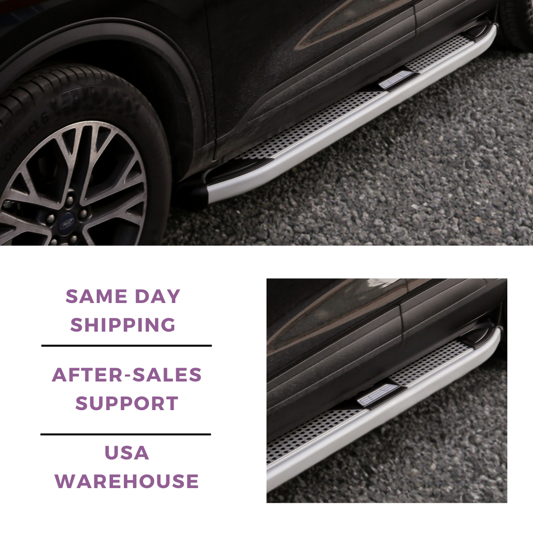 Erkul 5.2" Running Boards for Volvo XC 40 XC40 2018-2024 - 350 lb - Silver
