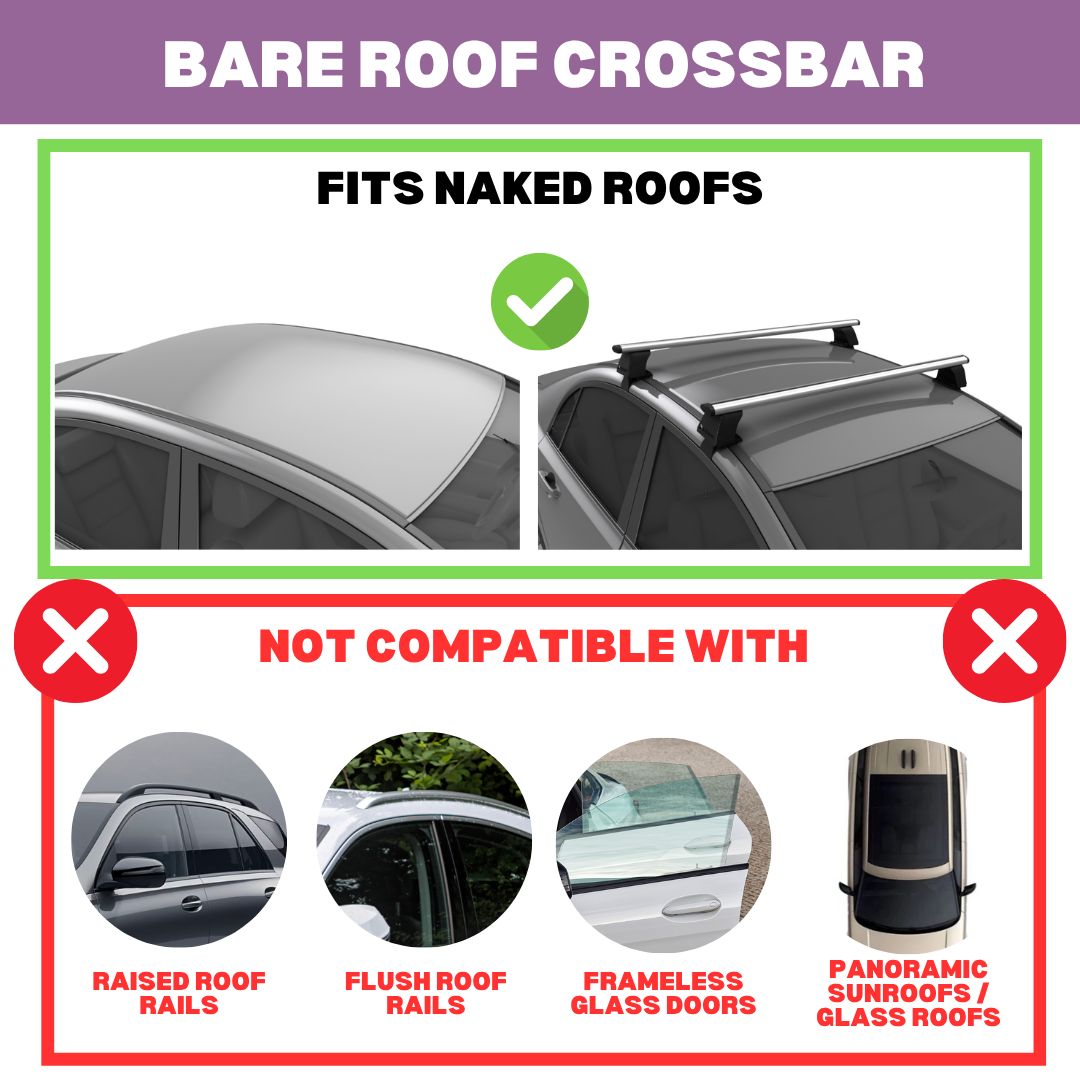 Roof Rack Crossbars for Audi S e-tron GT 2025-2026 - Silver