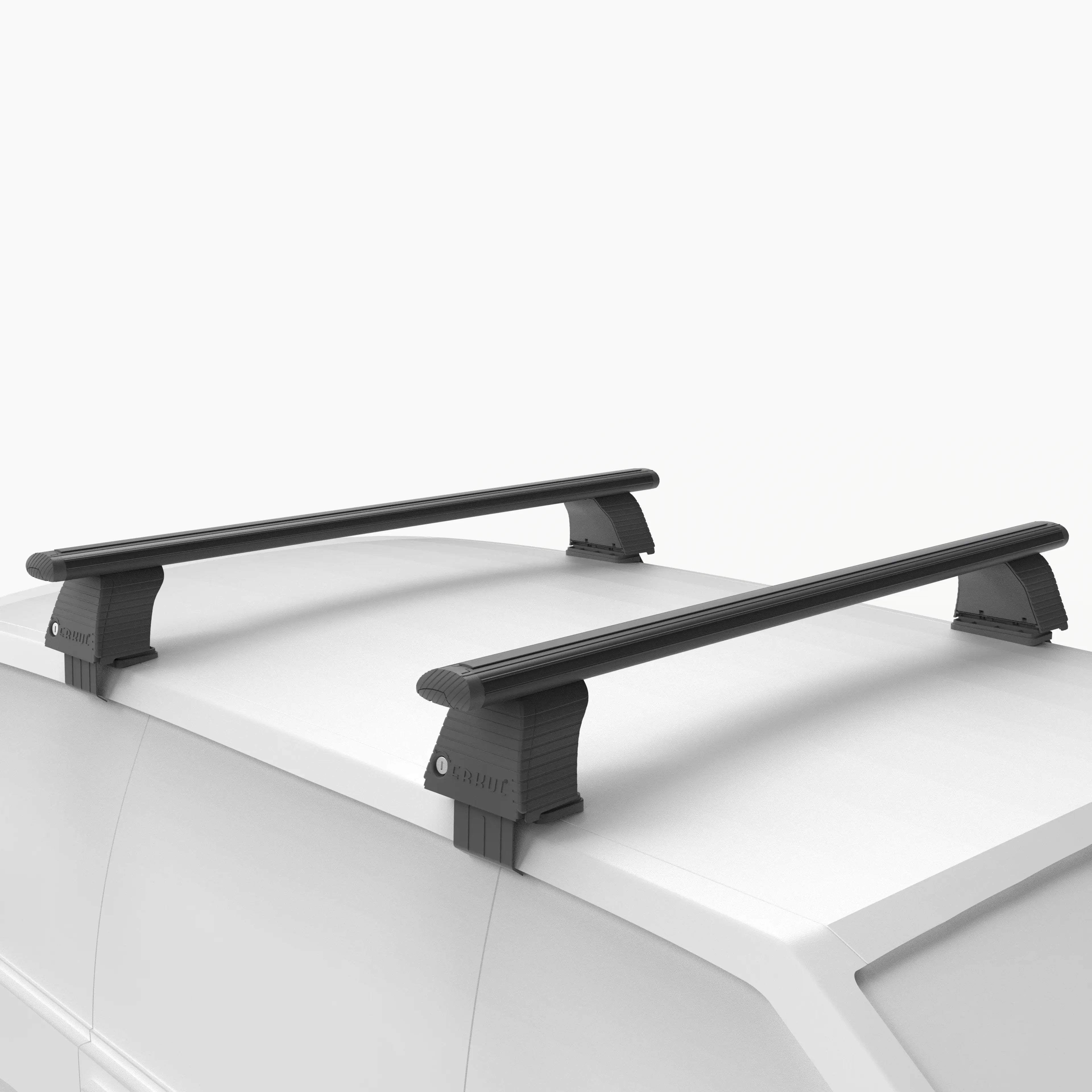 No rails? Falcon clamps to the door frame instead.